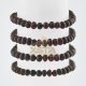 Baltic amber bracelet raw cherry beads 21 cm