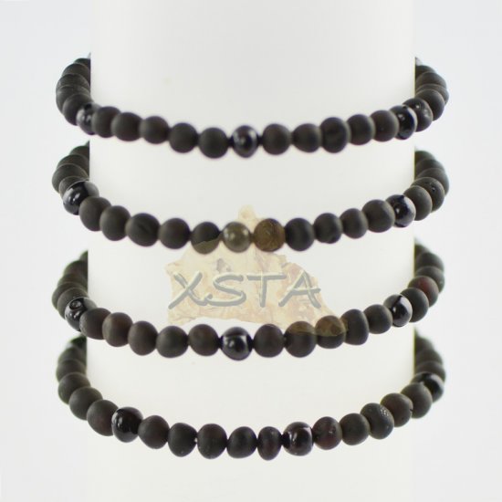 Baltic amber bracelet raw polished beads