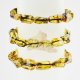 Baltic amber green color beads bracelet