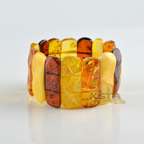 Baltic amber mix beads bracelet