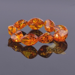 Cognac amber color beads bracelet