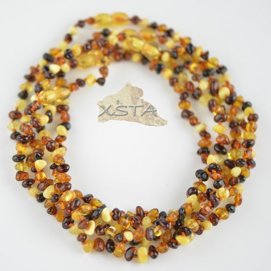 Multicolored baroque necklace