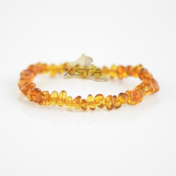 Cognac flat baroque beads bracelet Cognac flat baroque beads bracelet