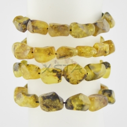 Light green Raw amber bracelets