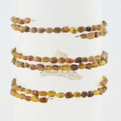 Memory wire Baltic amber bracelet