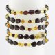Mixed bead multi colored bracelet