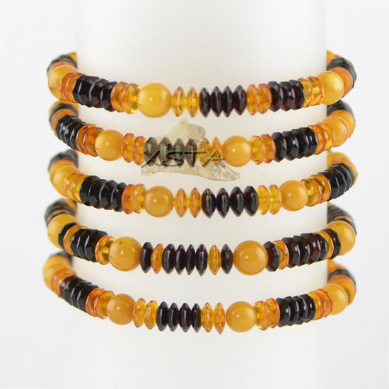 Multicolored mix bead bracelet for men