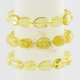 Olive yellow Baltic amber bracelet