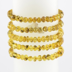 Polished light green baroque beads bracelet