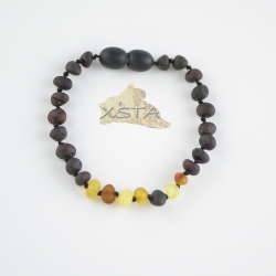 Raw baroque cherry bracelet with multicolored beads Raw baroque cherry bracelet with multicolored beads