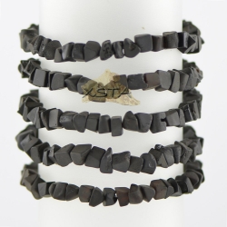 Raw dark cherry irregular bracelet for men