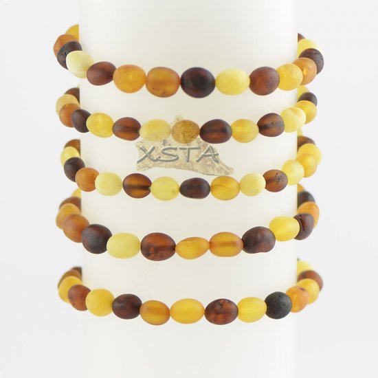 Raw multicolor olive bracelets
