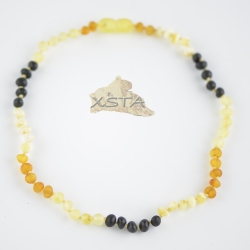 Raw multicolored baroque necklaces