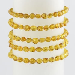 Small Baltic amber beads bracelet