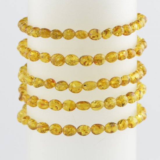 Small Baltic amber beads bracelet
