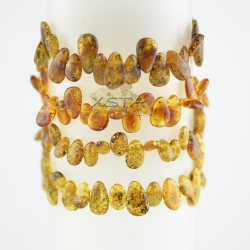 Various shades of green bracelet leaves shape Various shades of green bracelet leaves shape