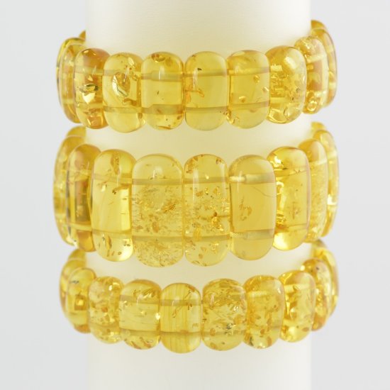 Yellow Baltic amber bracelet for Her