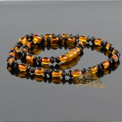 Mix of olive and flat baroque necklace