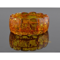 Amber bracelet - Cognac color beads