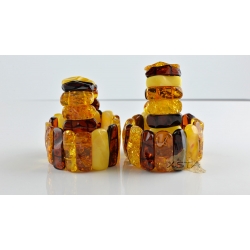 Baltic amber mix beads bracelet