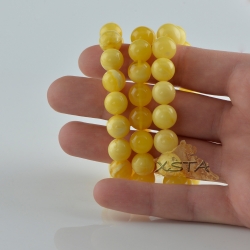 Matt yellow round amber bracelet Matt yellow round amber bracelet