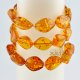 Cognac amber color beads bracelet