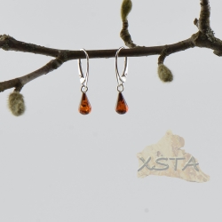 Dark cherry amber earrings Dark cherry amber earrings
