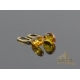 Amber earrings silver gold metal beads Amber earrings silver gold metal beads