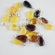 Baltic amber pendant multicolor beads