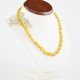 Amber natural necklace butter beads