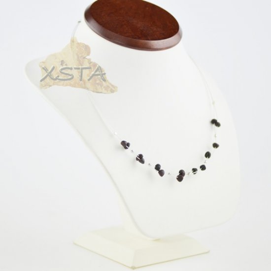 Amber necklace Raw unpolished beads