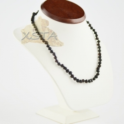 Baltic amber necklace raw polished beads