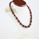 Baltic amber necklace with natural cherry amber