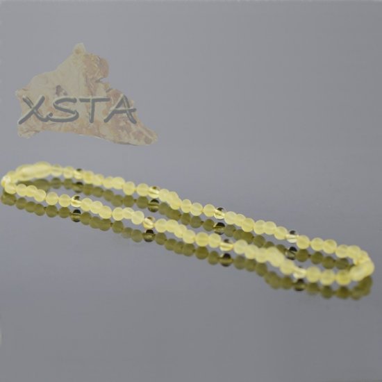 Baltic amber necklace yellow beads
