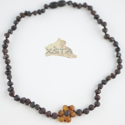 Cherry necklace with a flower Cherry necklace with a flower