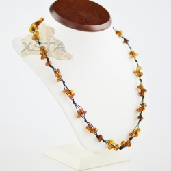 Cognac cherry Baltic amber necklace