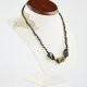 Green Baltic amber beads necklace for adults