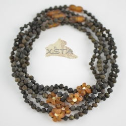 Dark green necklace with flower Dark green necklace with flower