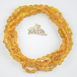 Raw olive cognac beads necklace Raw olive cognac beads necklace