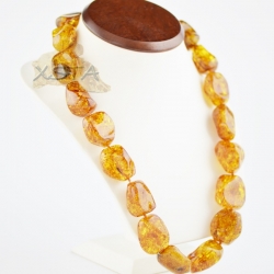 Large Baltic amber beads necklace
