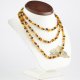Multicolor flat baroque beads necklace