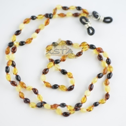 Multicolored olive necklace for glasses