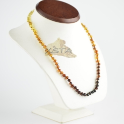 Rainbow color baroque beads necklace