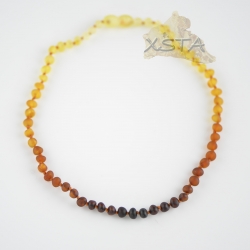 Raw baroque rainbow necklace