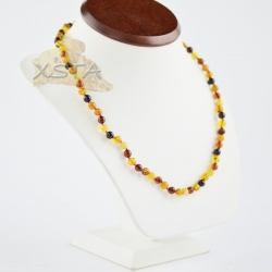 Round beads 6 mm amber necklace