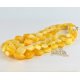 amber chunky necklace butter color