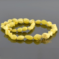 Amber natural necklaces polished matt 