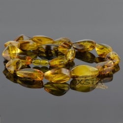 Light green classic style beads necklace 