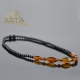 Amber natural necklace cognac color Amber natural necklace cognac color