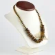 Green tabled bead amber necklace with baroque beads Green tabled bead amber necklace with baroque beads